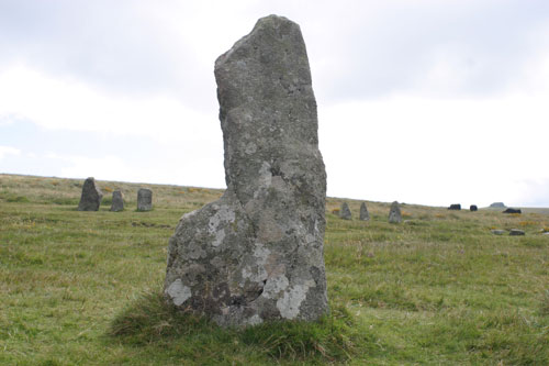 stone circle at Scorhill on Dartmoor